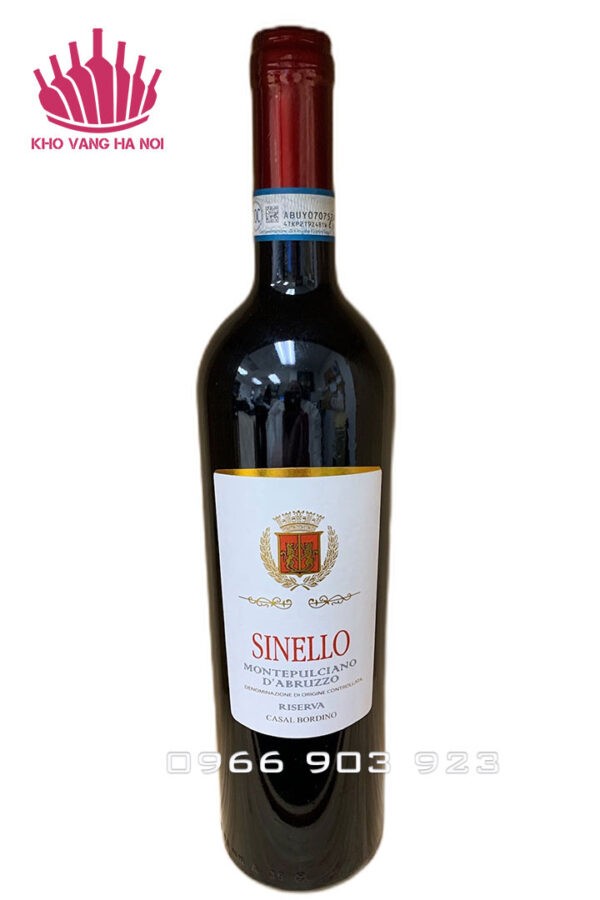 Rượu vang Sinello Montepulciano d'Abruzzo Riserva