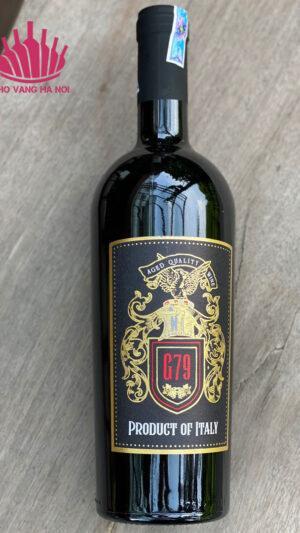 Rượu vang G79 Vino Rosso 3 G79 Intro Rượu vang G79 Vino Rosso
