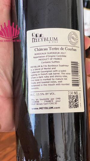 chateau tertre de courban bordeaux superieur 5 Chateau Tertre de Courban Bordeaux Superieur 2015 - 750ml