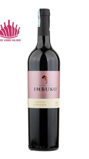 Rượu vang đỏ Nam Phi Imbuko Iswithi Pinotage