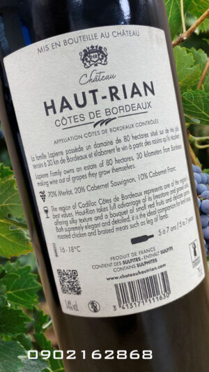 FChateau haunt rian2 Vang Chateau Haut Rian - 750ml