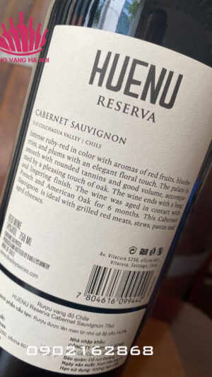 Huenu Reserve3 Huenu Reserva Cabernet Sauvignon - Rượu Vang bình dân từ Chi lê