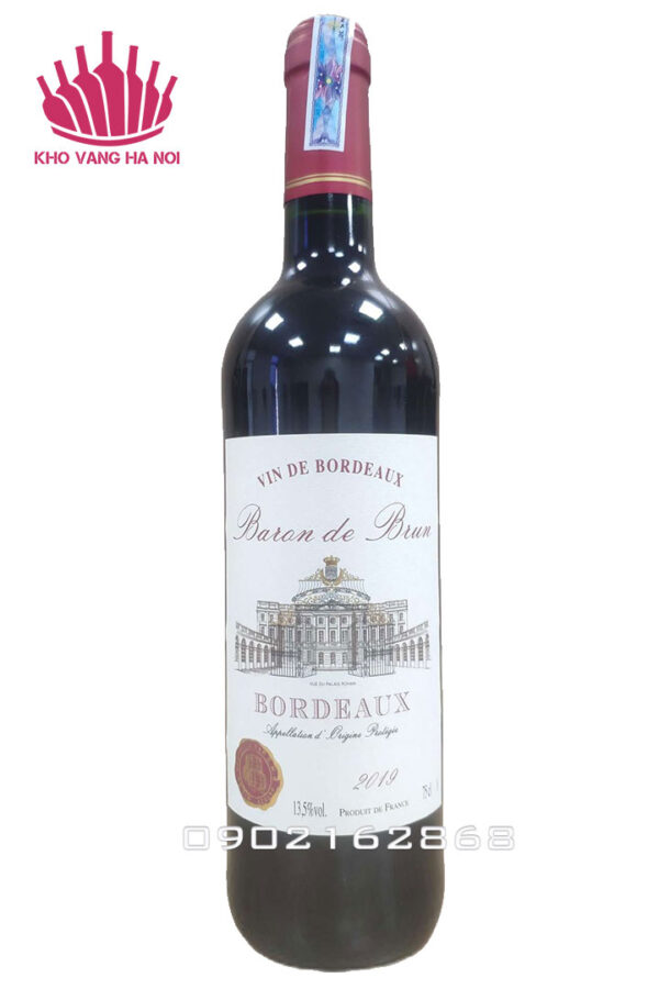 Rượu Vang Bordeaux Baron de Brun
