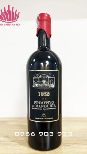 1932 Primitivo Di Manduria - 750ml, 19% cồn 4 Vang 1932 Primitivo Di Manduria