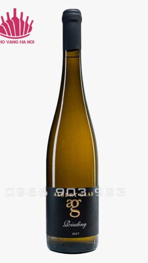 Rượu vang Đức Albert Glas Riesling QbA Black Label 3 Rượu vang Albert Glas Riesling QbA Black Label