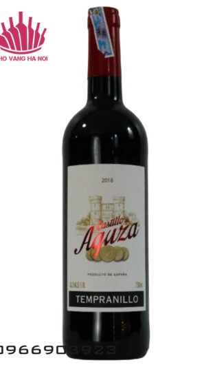 Chai rượu vang Castillo de Aguza Tempranillo