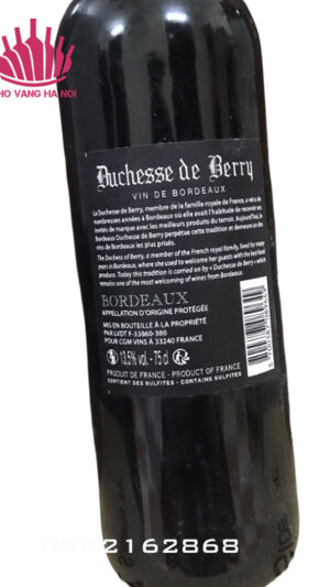 Ducheese De Berry2 Vang Duchesse de Berry -13.5%