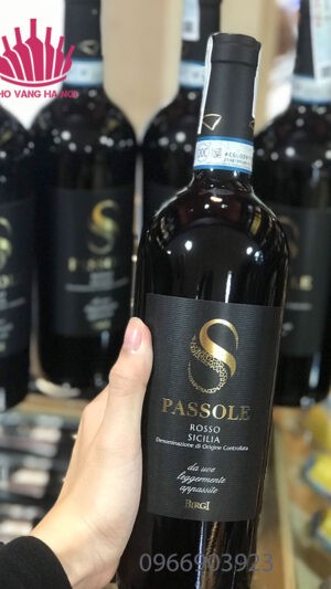 Passole rosso4 Vang PASSOLE Rosso Sicilia 14 độ