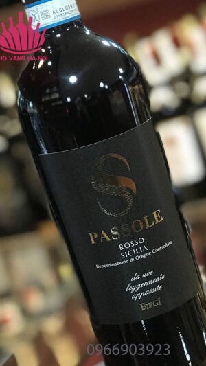 Passole rosso5 Vang PASSOLE Rosso Sicilia 14 độ